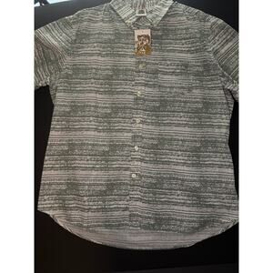 Kennington Ltd. California Men’s Button‑Up Shirt XXL NWT Green/White